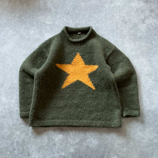 Vintage Star Woollen Sweater Size L/XL