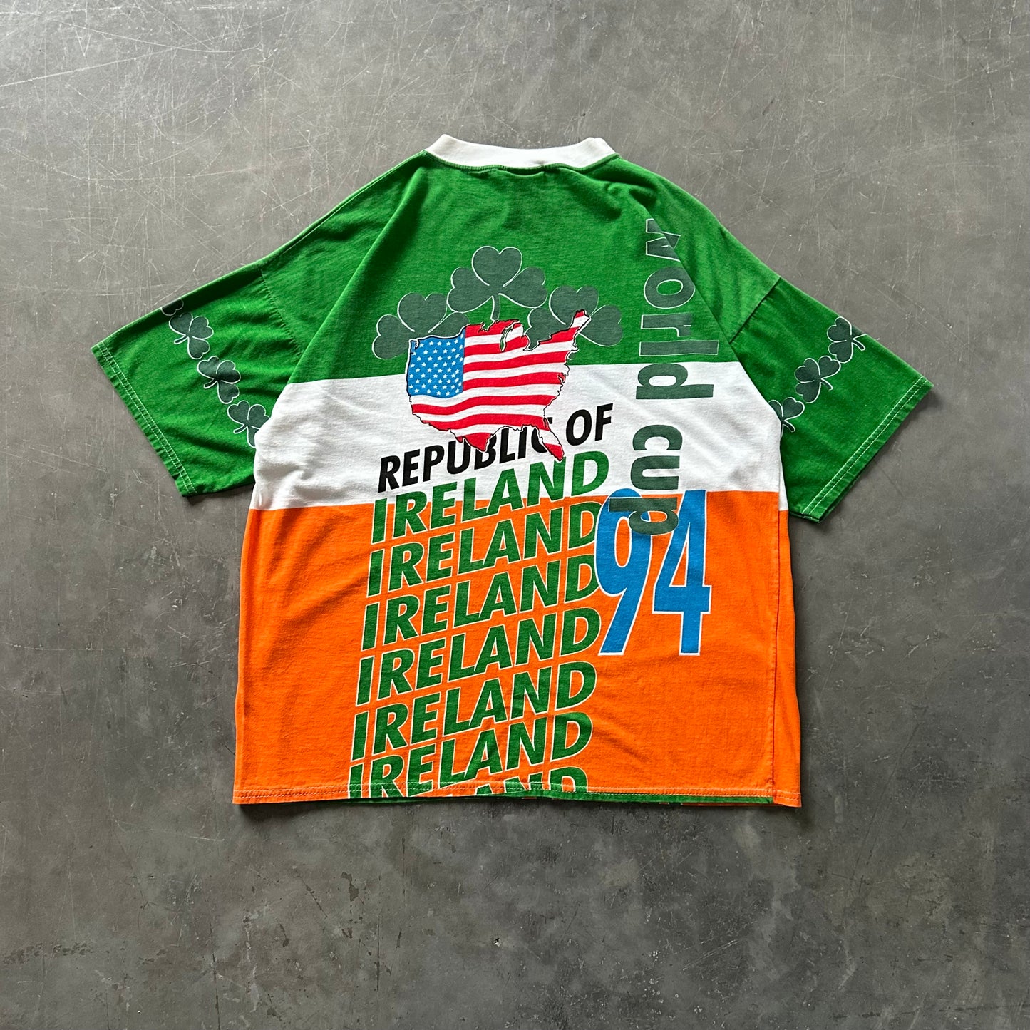 Rare 1994 World Cup AOP Ireland Tee Size M