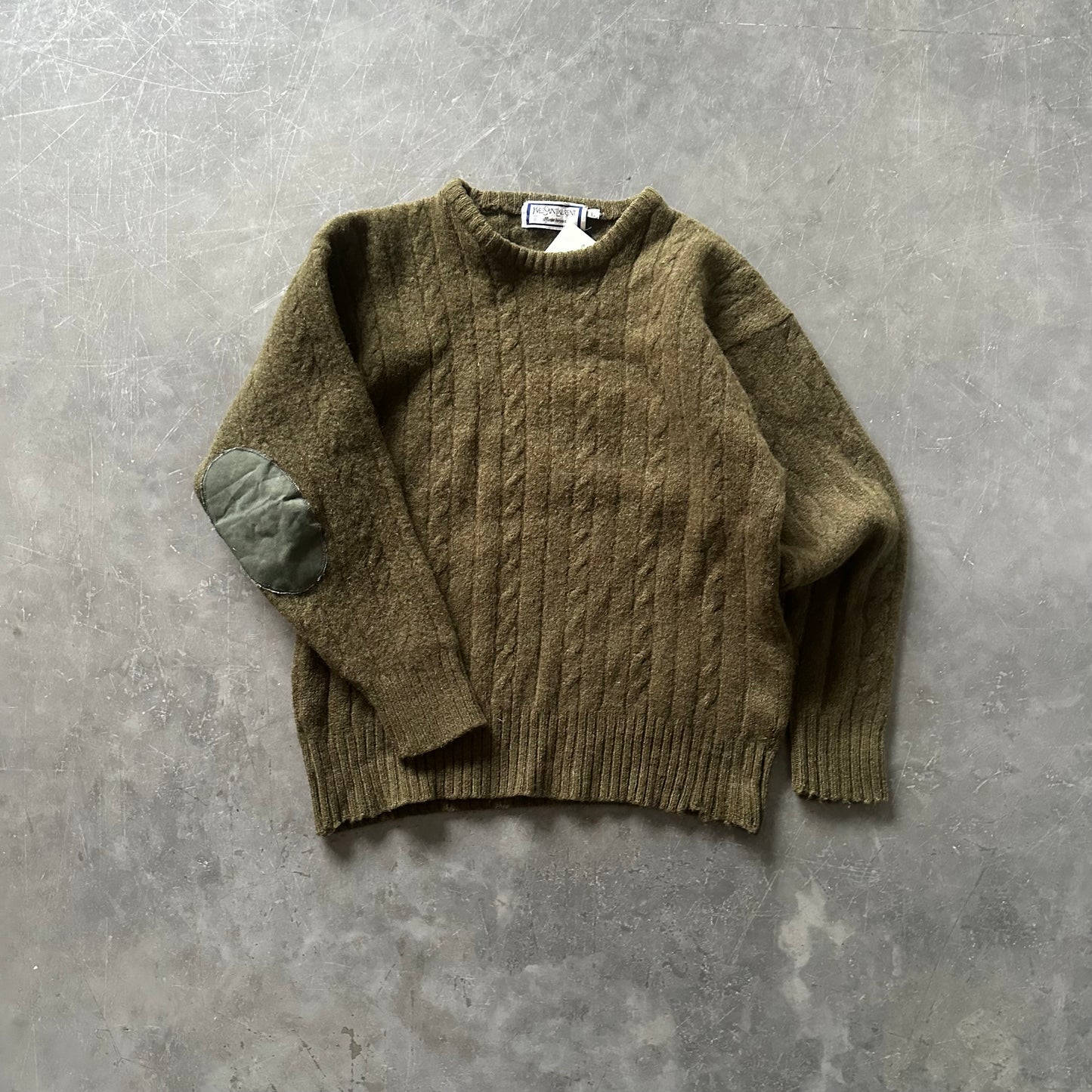 Vintage Yves Saint Laurent Military Knit Size Small