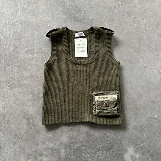 Vintage Moschino Military Knit UK 6/8