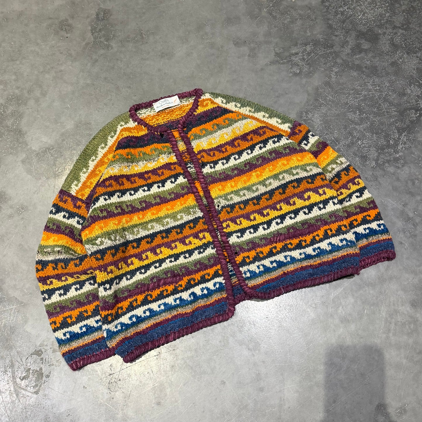 Vintage Irish Knit Cardigan Size M/L