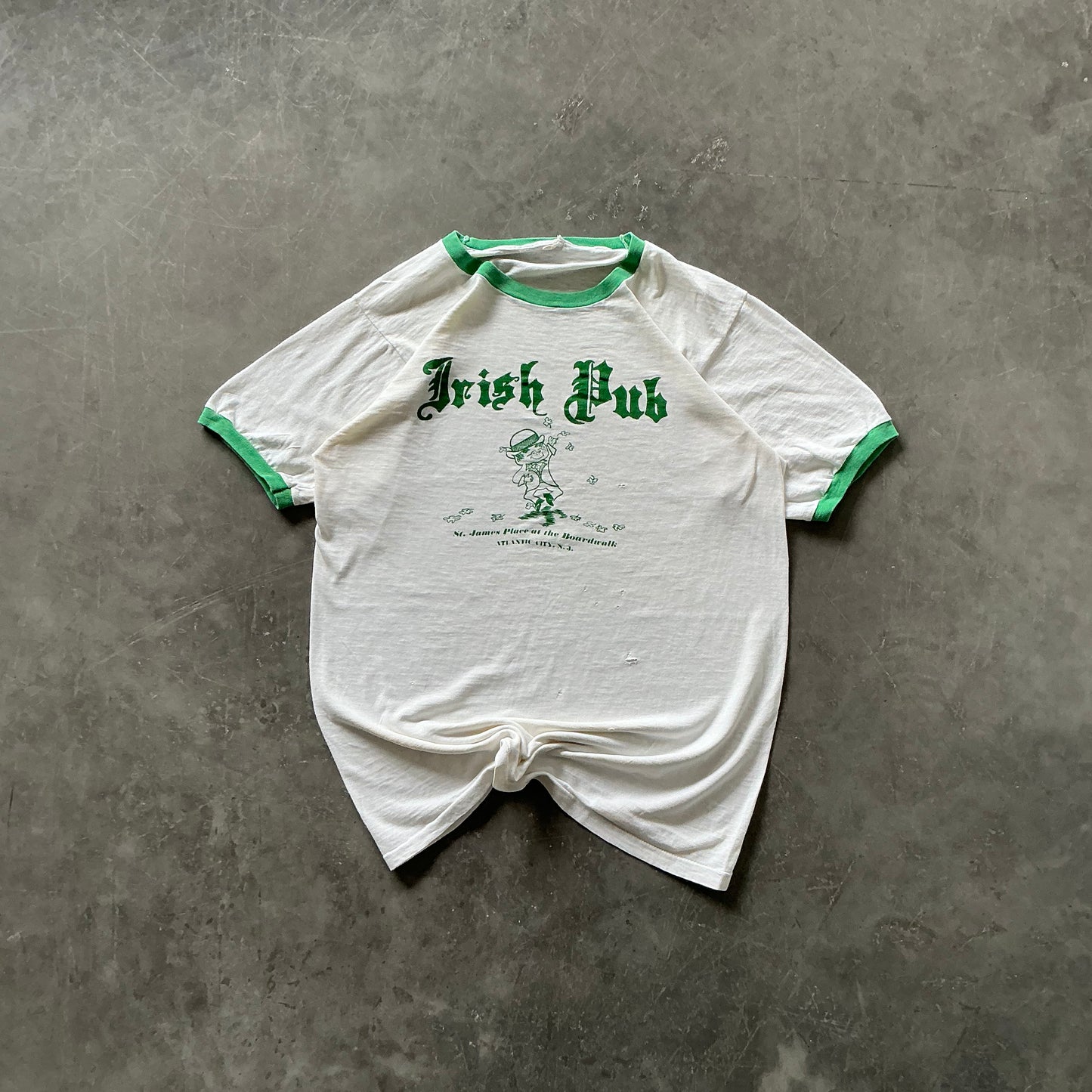 1980’s Irish Pub Ringer Tee Size S