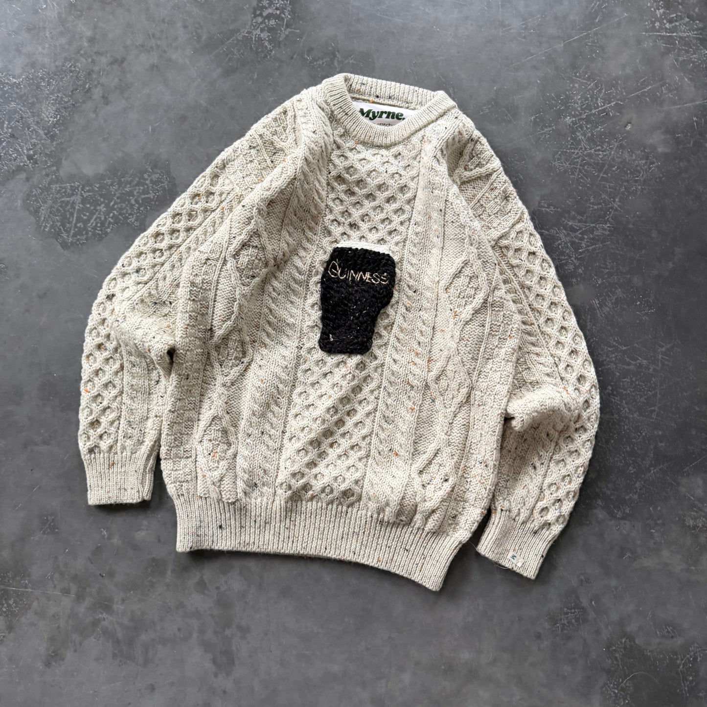 3. Embroidered Pint Geansaí Size Medium