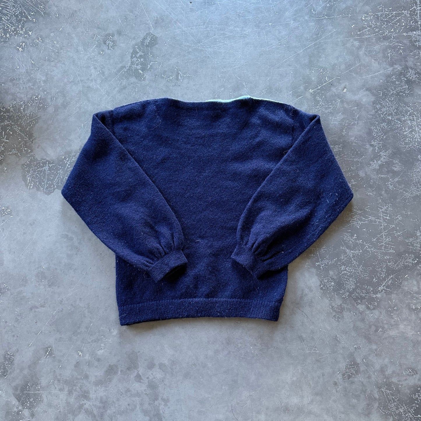 Vintage Irish Hand Loomed Wool Knit Size S WMNS