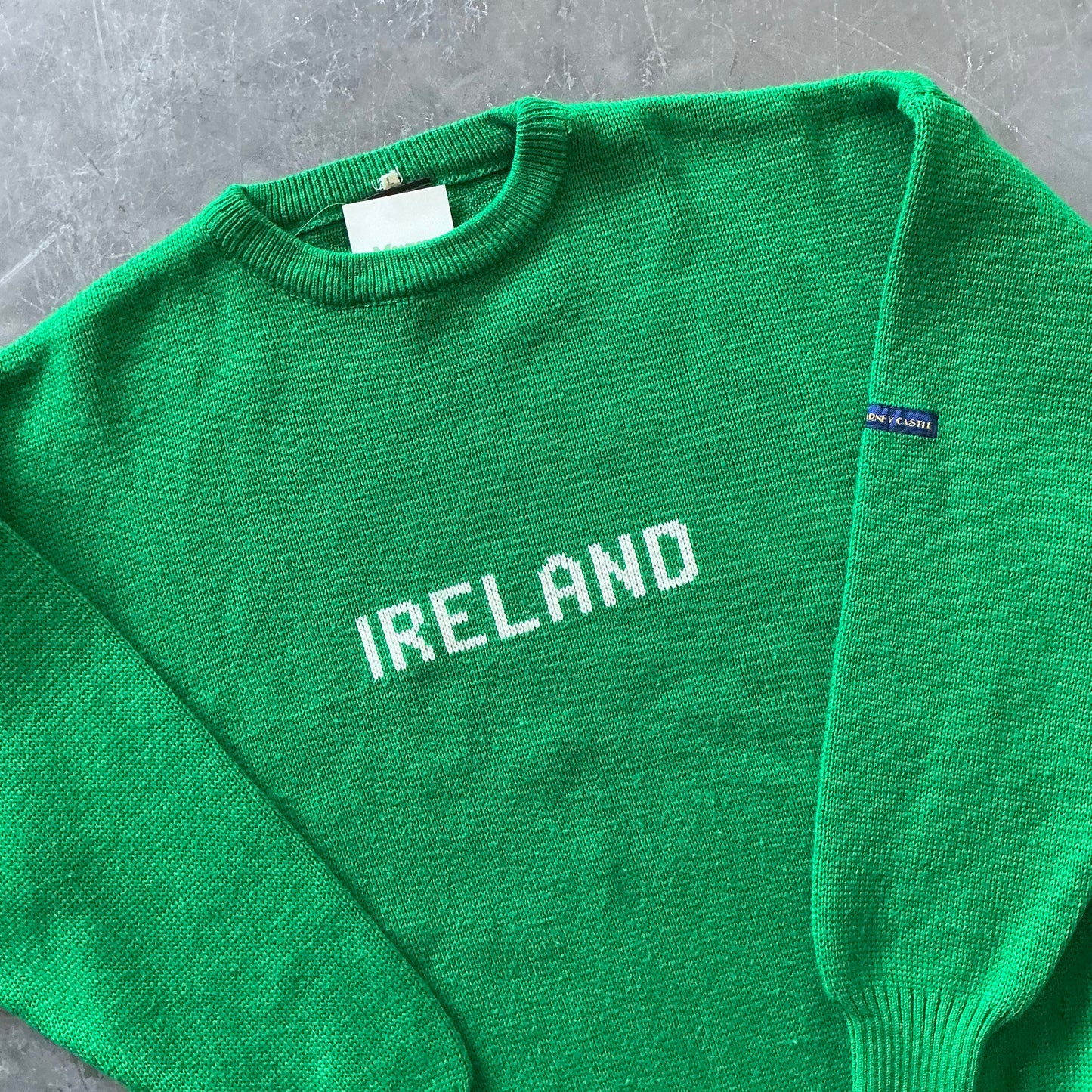 1980's Green Ireland Sweater Size Large