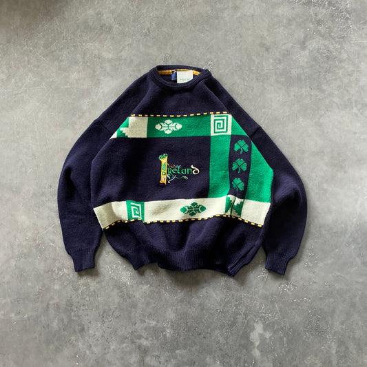 90’s Navy Ireland Sweater Size XL