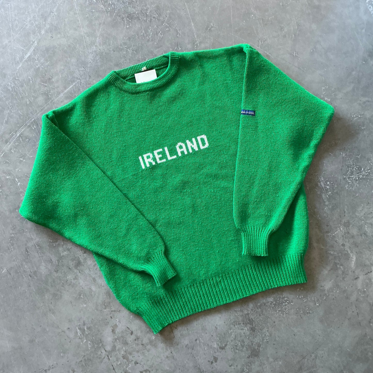 1980's Green Ireland Sweater Size Large
