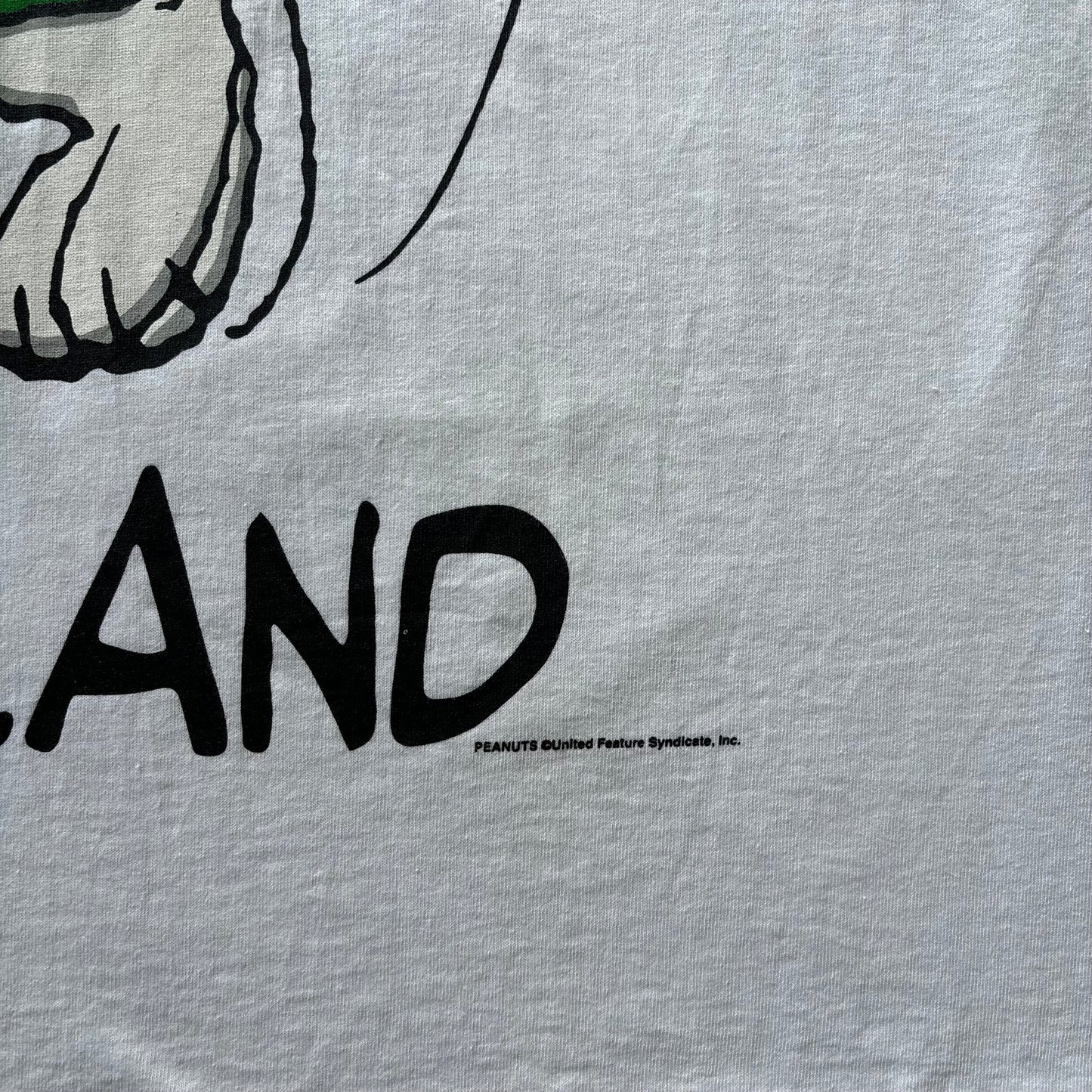 Rare 1990's Snoopy Ireland Tee Size XL