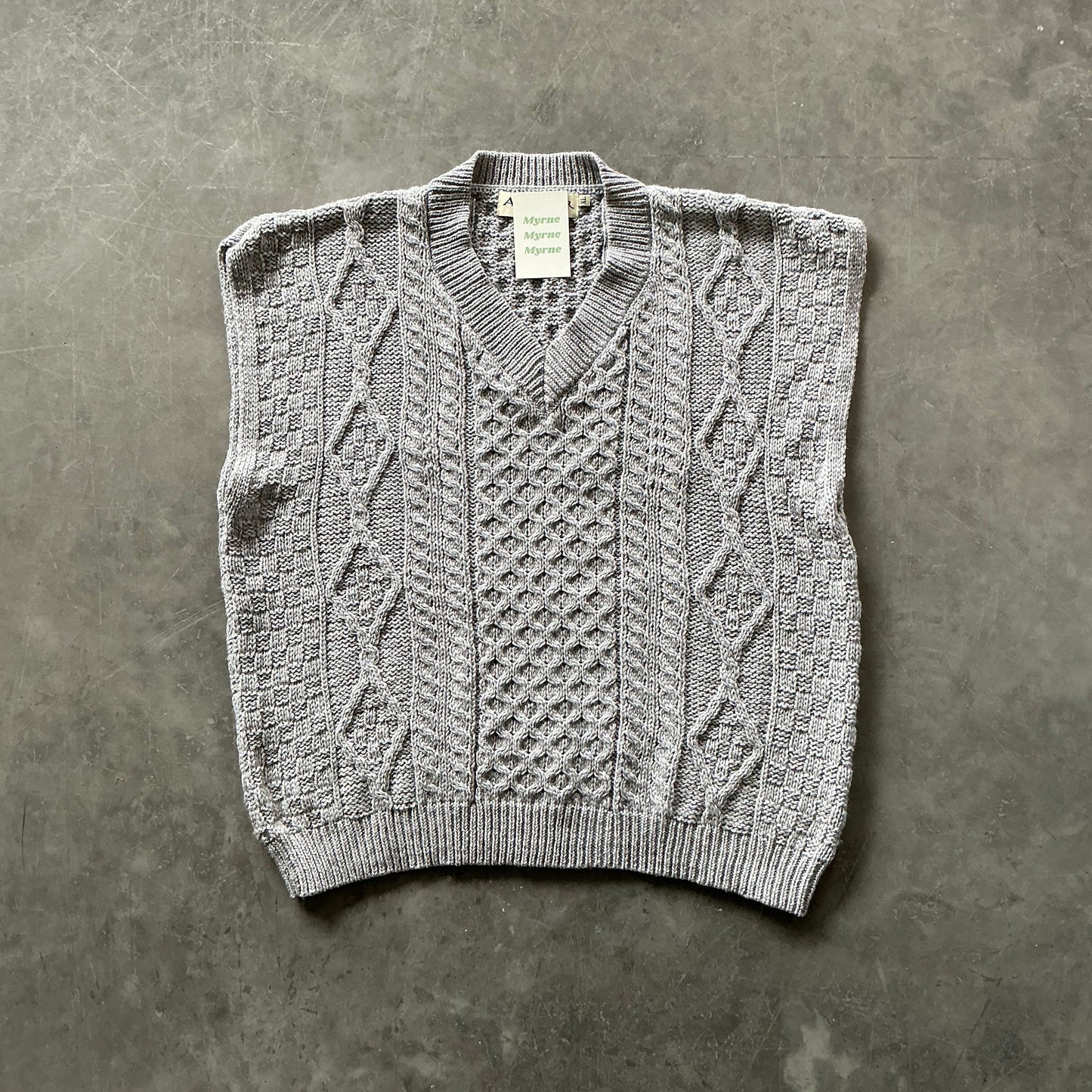 Vintage Aran Sweatervest Size XL