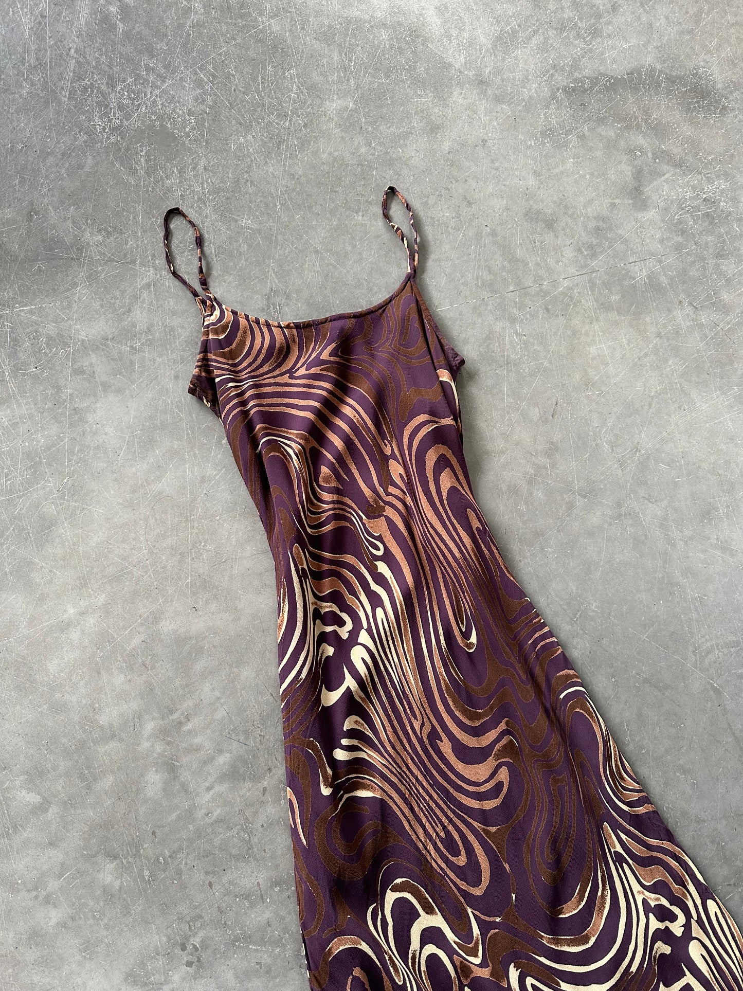 90’s Vintage Swirl Maxi Dress