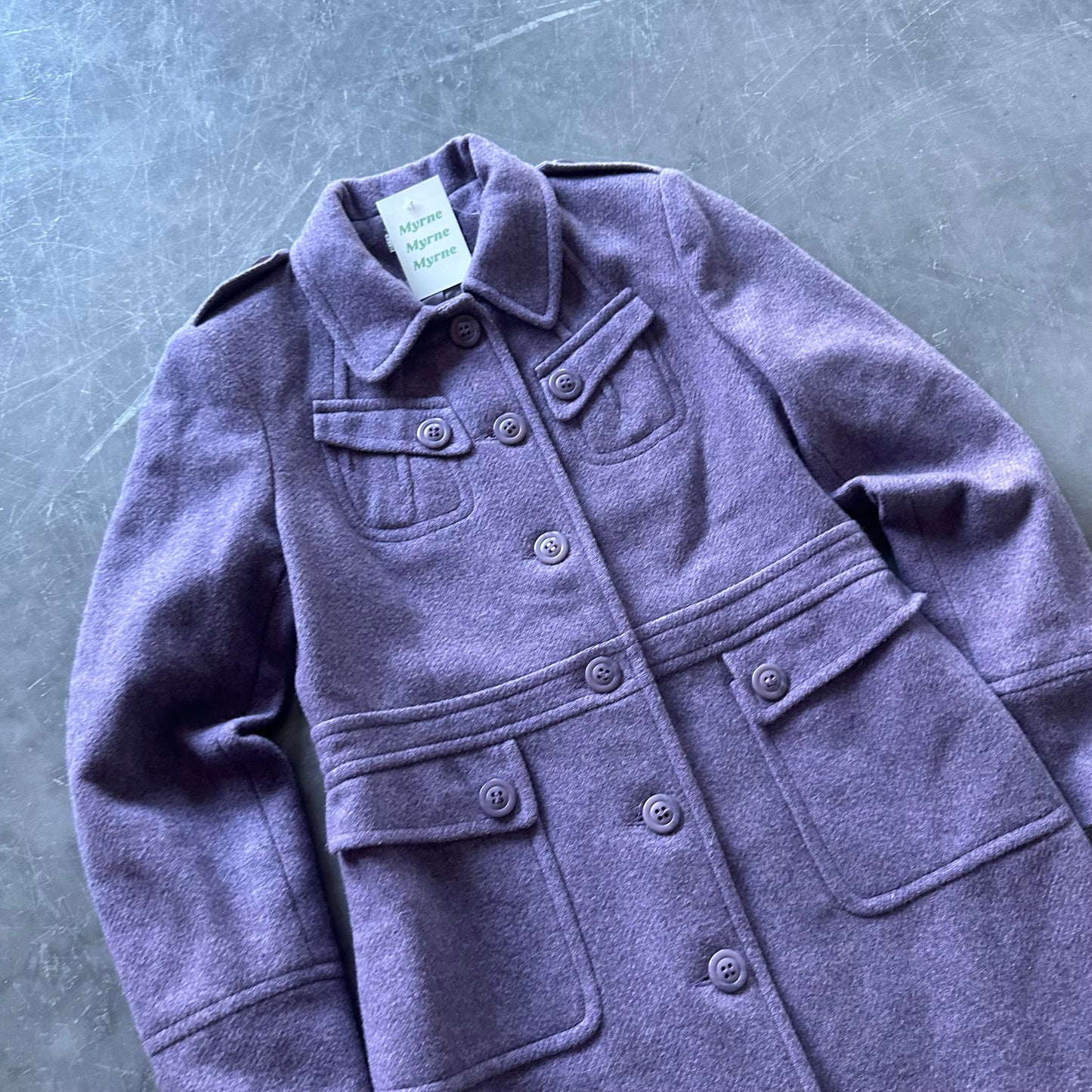 Vintage Wool Blend Trench Size M