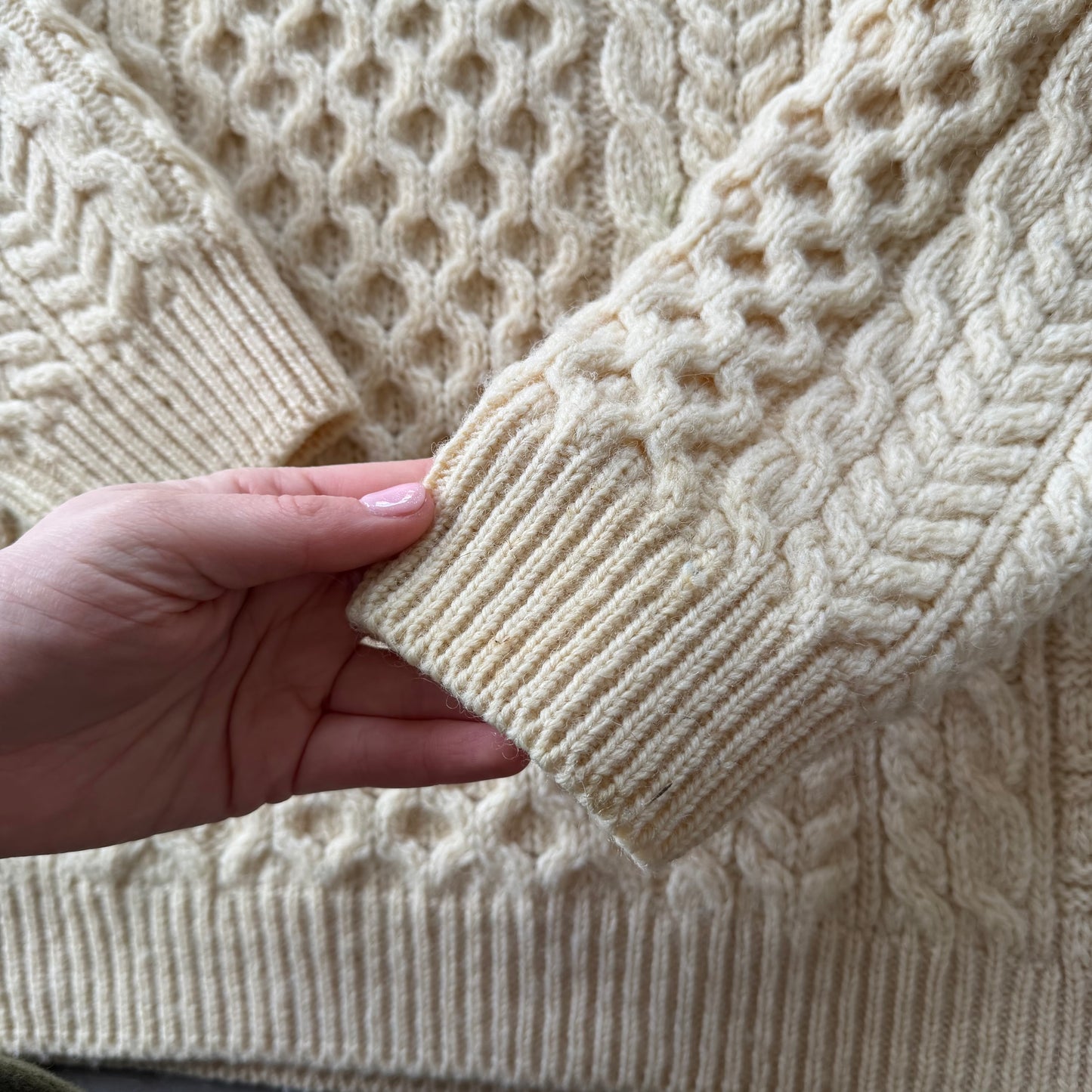 80's Rare Carraig Donn Ireland Aran Knit Size XL