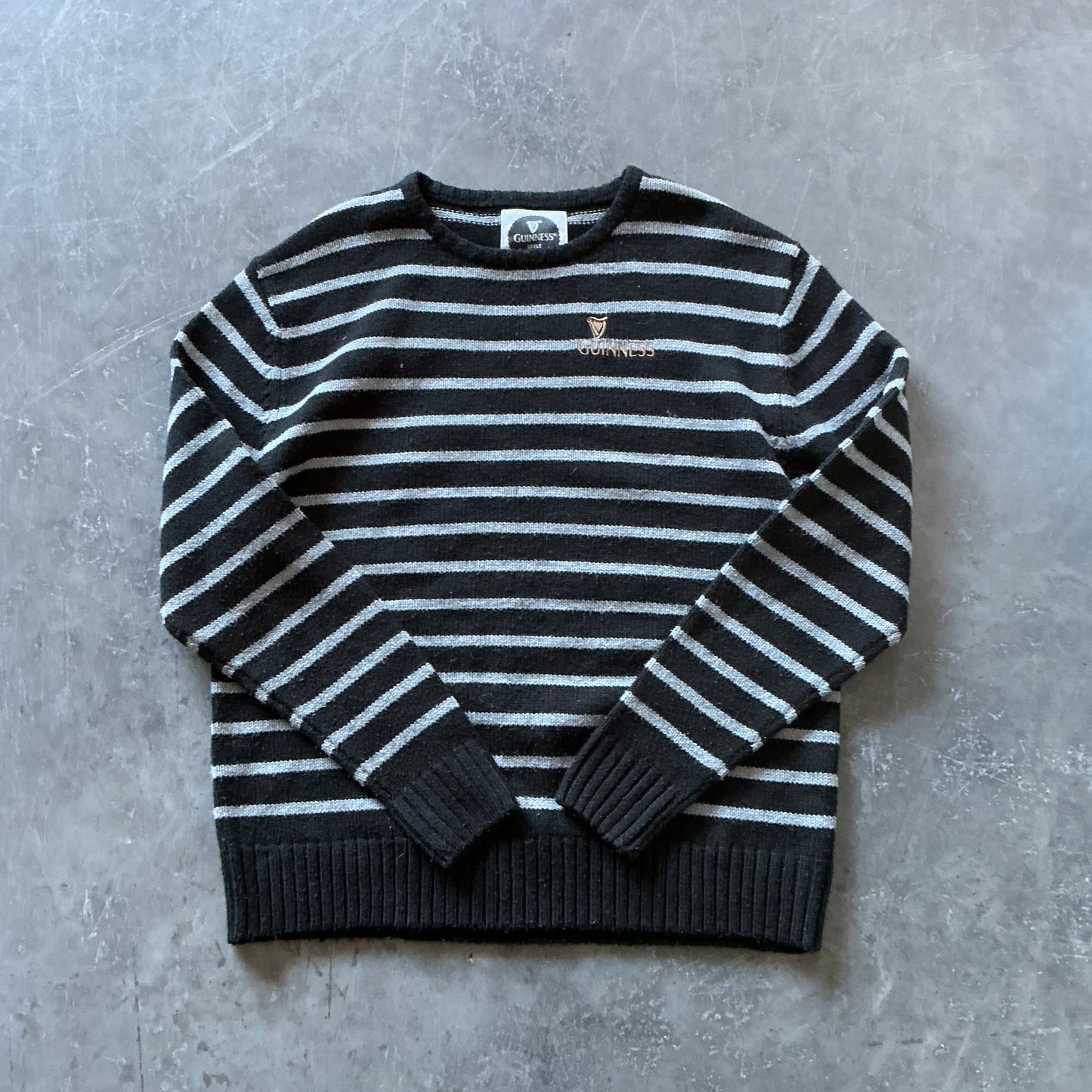 Guinness Striped Sweater Size XL