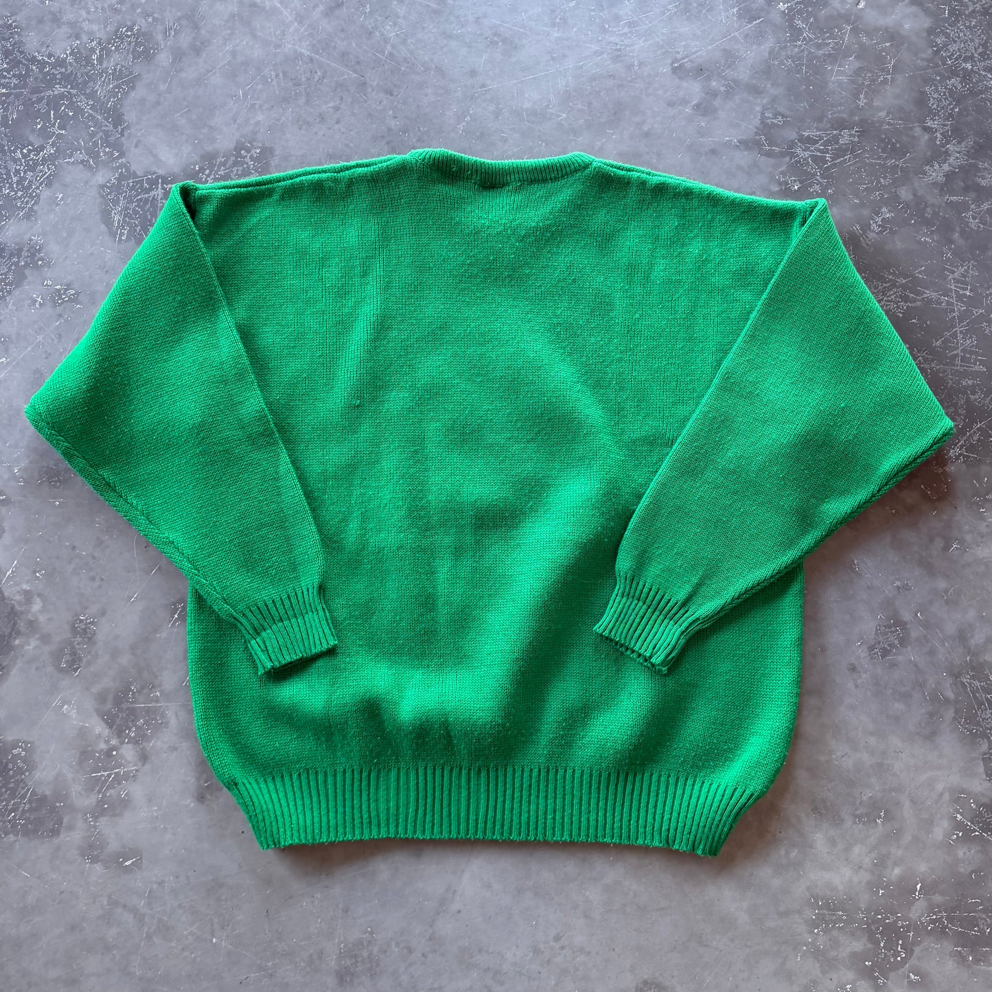 80’s Vintage Green Ireland Sweater Size Large
