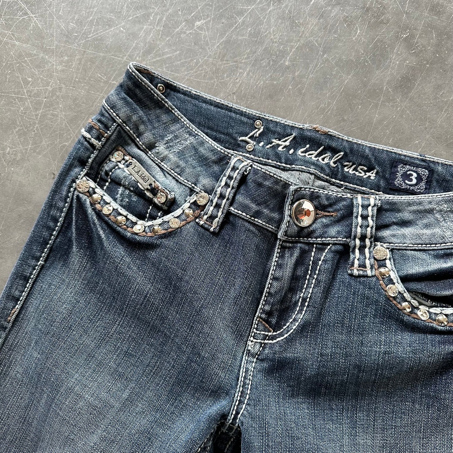 Vintage Embellished Denim UK 4