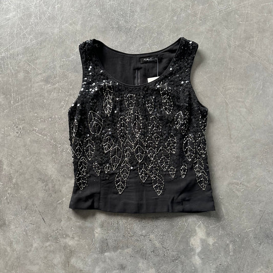 90's Vintage Beaded Top UK 10