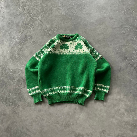 Vintage Shamrock Wool Sweater Size XS/S