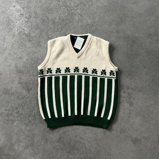 Vintage Shamrock Sweatervest Size M