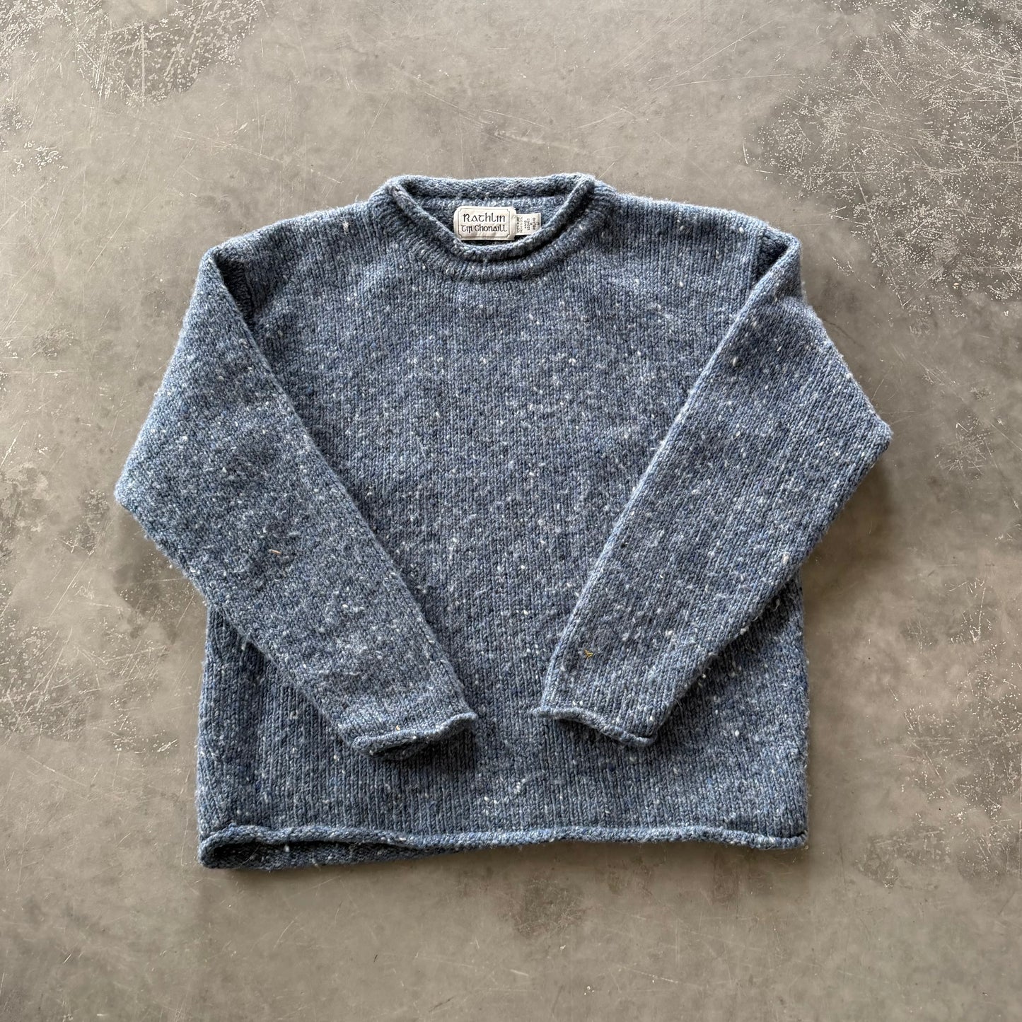 Vintage Irish Fisherman Wool Geansaí Size S/M