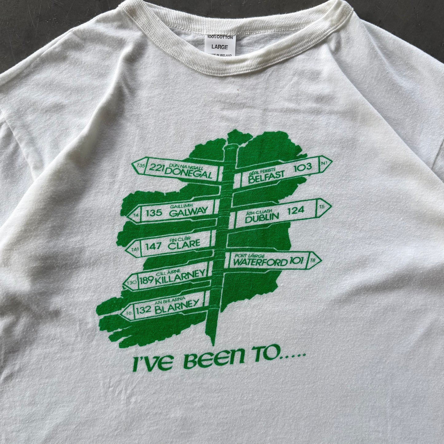 80’s Ireland Signage Tee Size Small