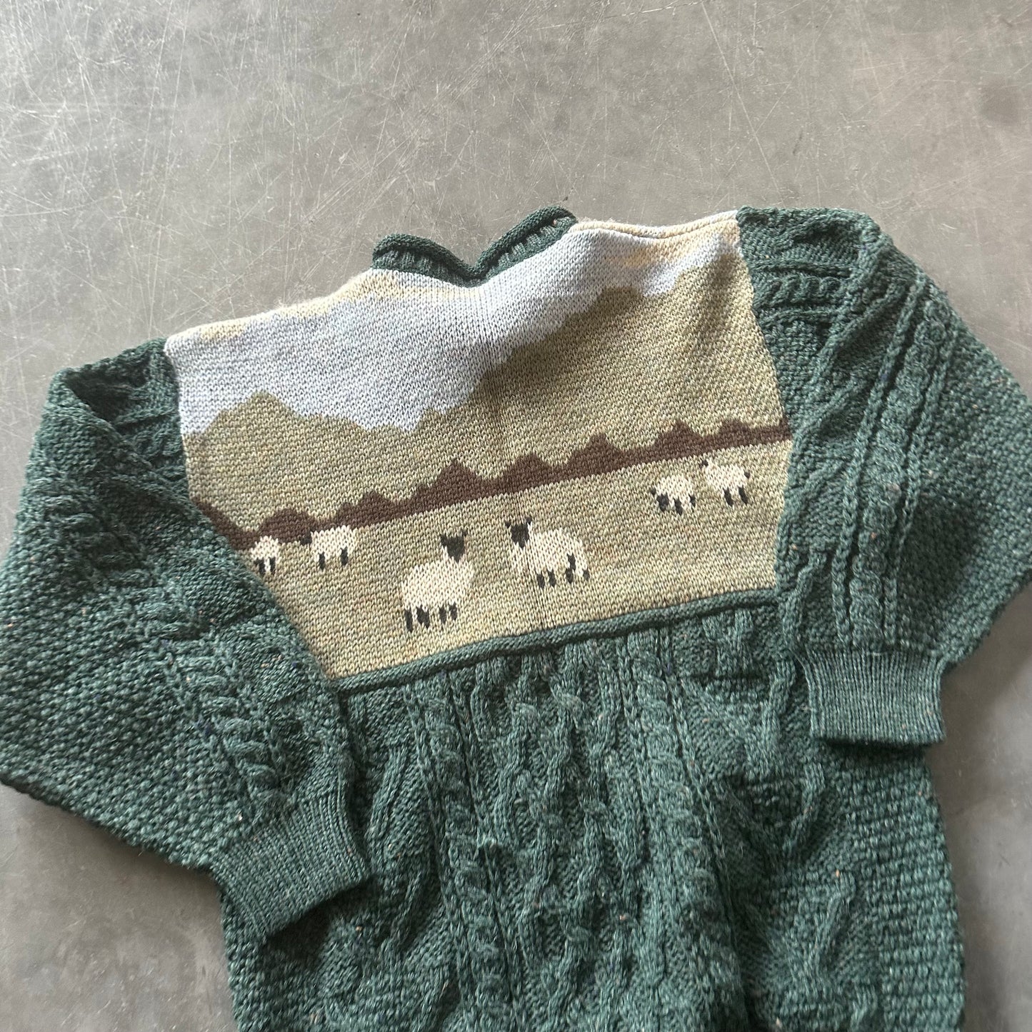 Vintage Woollen Sheep Geansaí Size Large