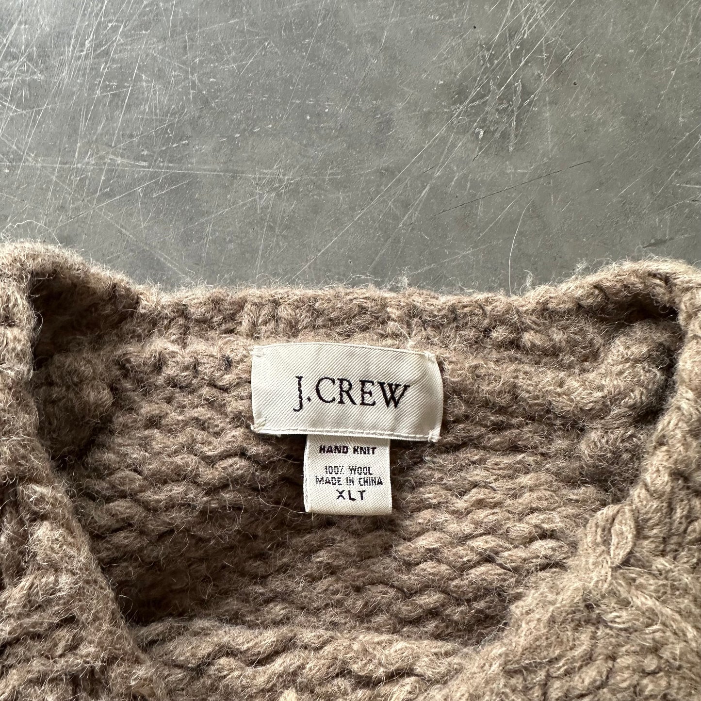 Hand Knitted J.Crew Sweater Size 2XL