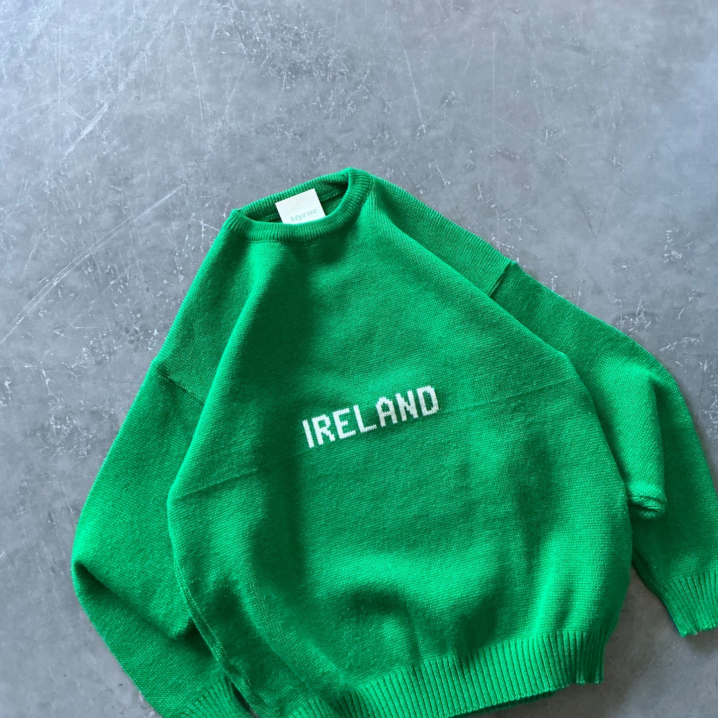 1980's Green Ireland Sweater Size Small