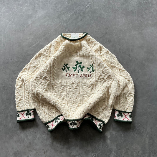 Vintage Ireland Knit Geansaí Size Large