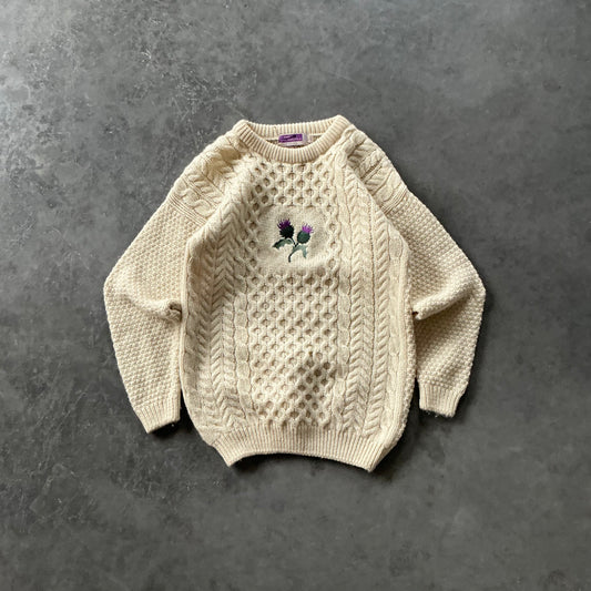 Aran Thistle Sweater Size Small