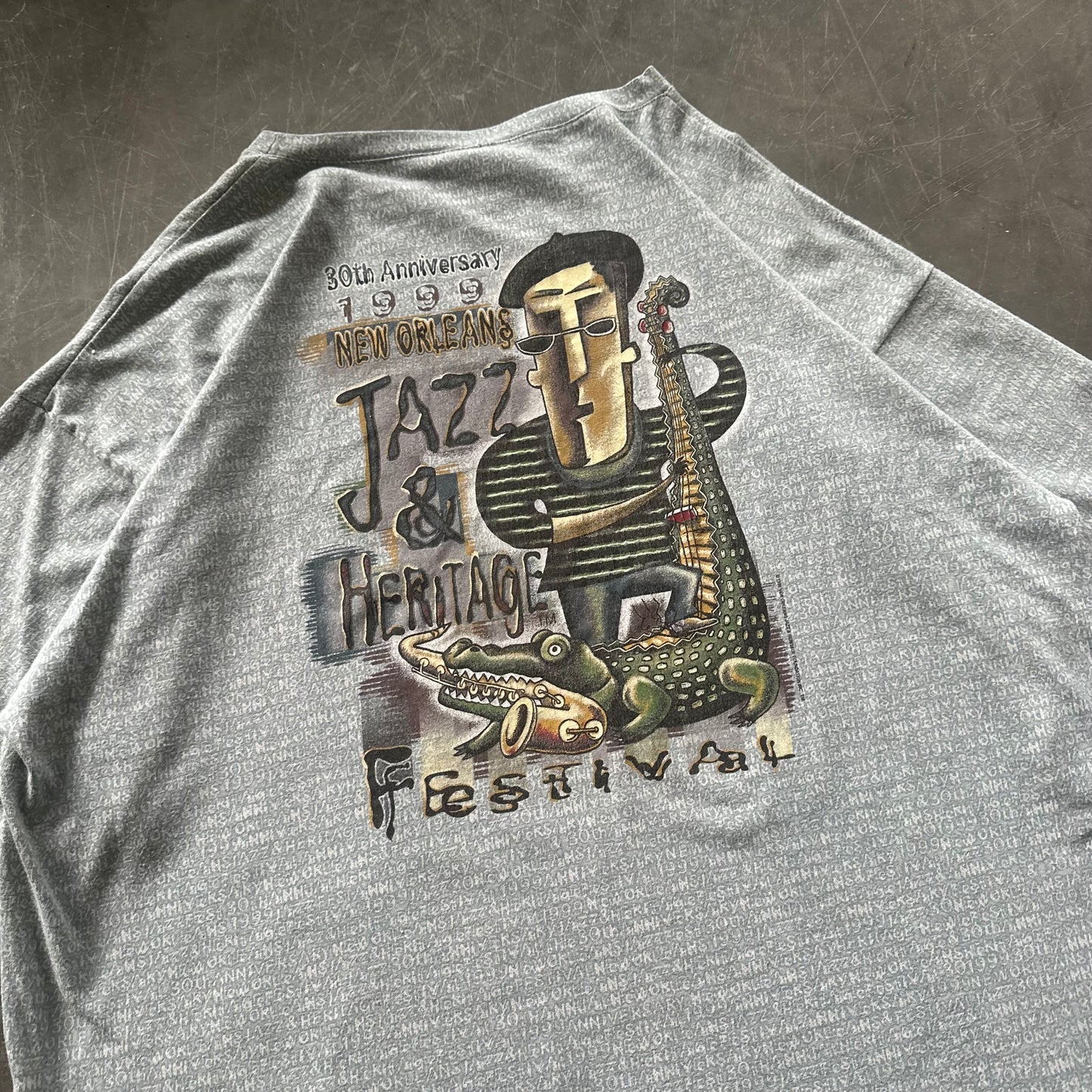 Vintage New Orleans Jazz Fest Tee 2XL