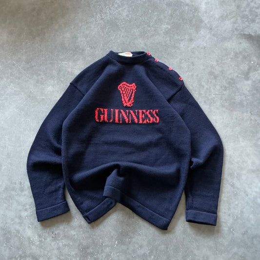 1980's Rare Guinness Wool Geansaí Size L