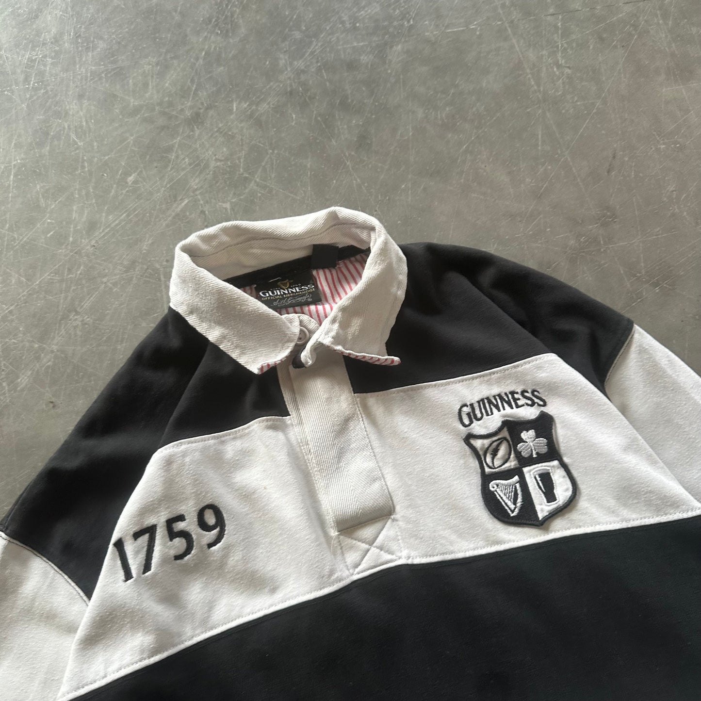 Vintage Guinness Rugby Shirt Size S/M