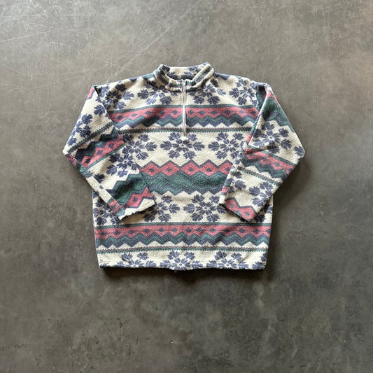 Vintage Graphic Print Fleece Size S