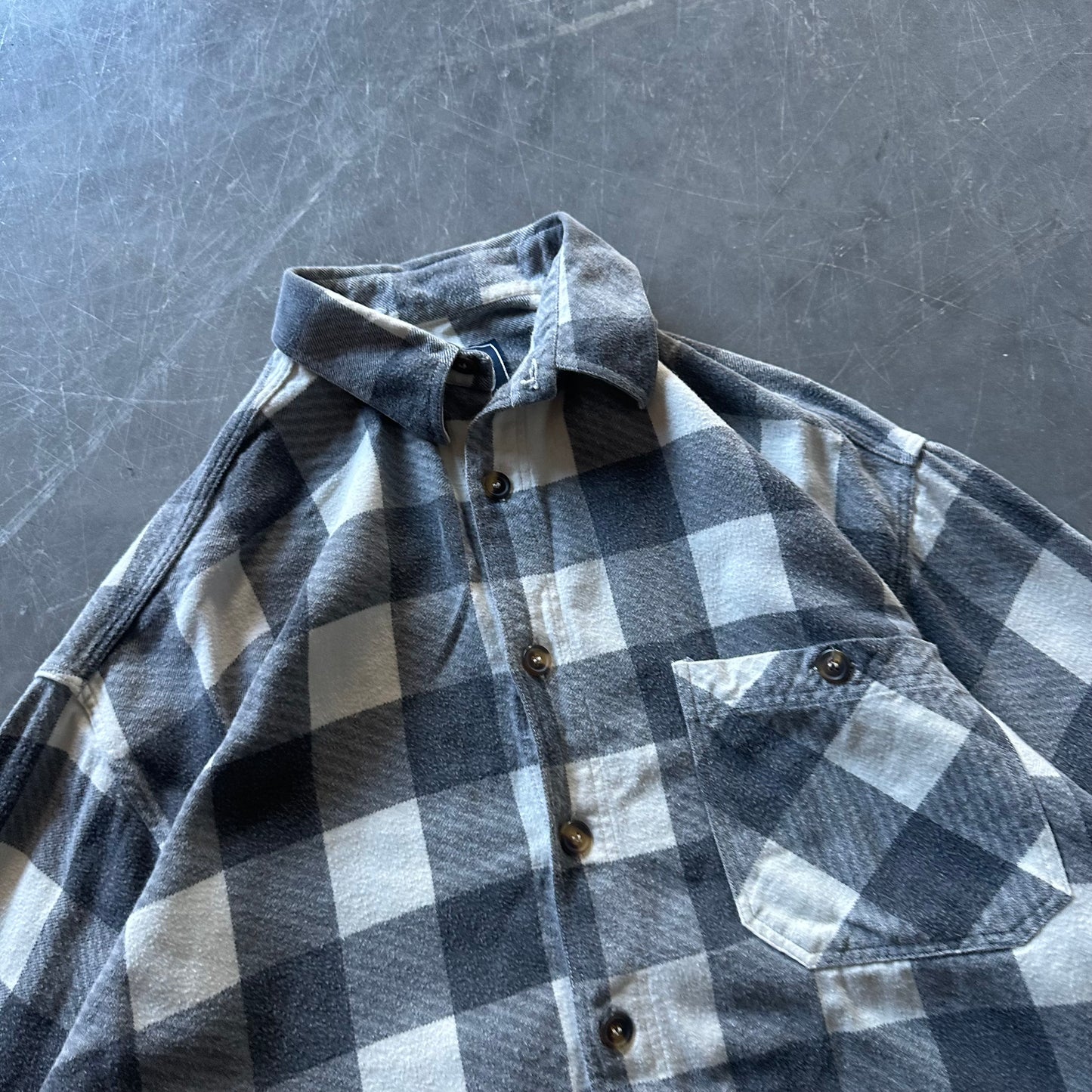 Vintage Check Overshirt Size Large