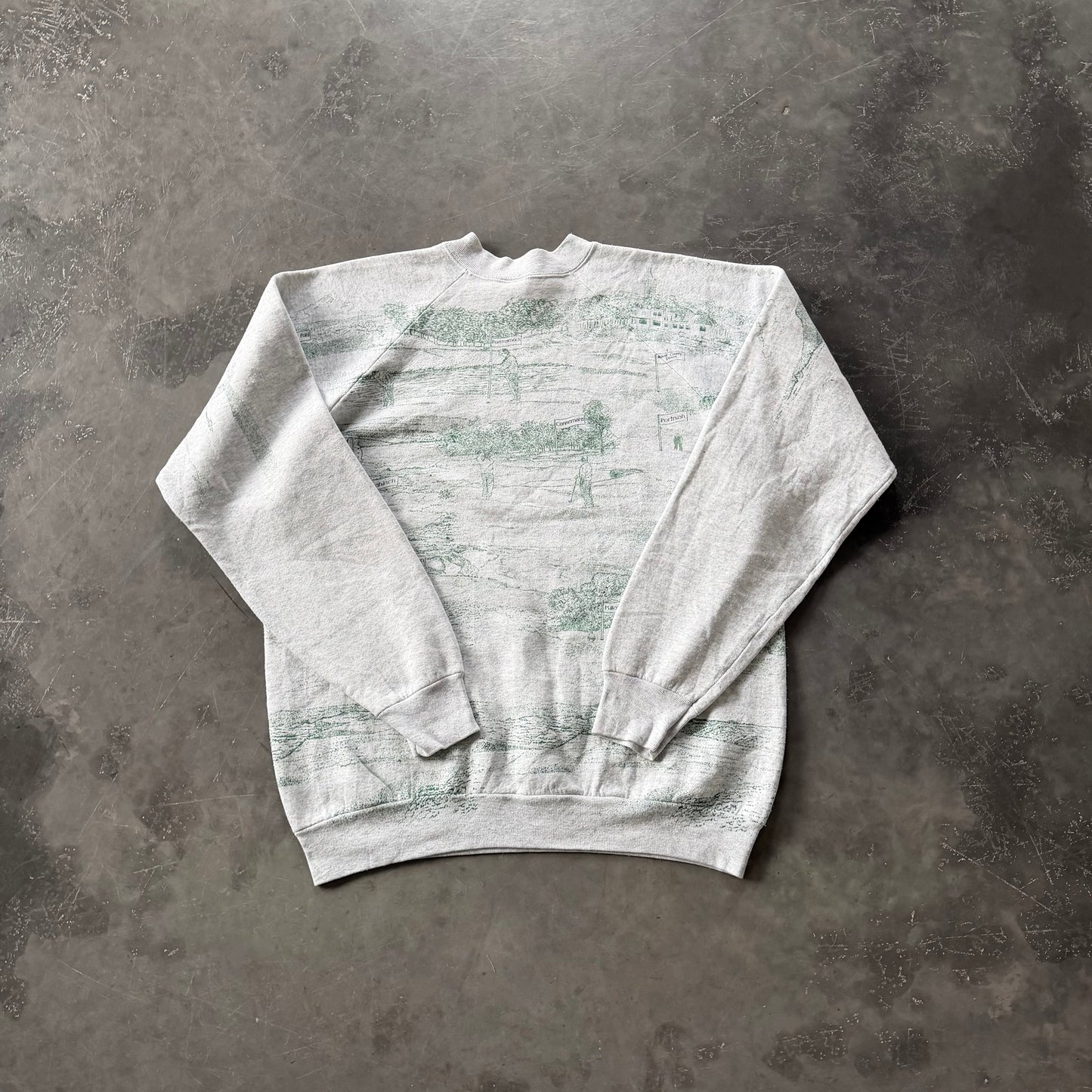 1990’s Rare Ireland Golfing Sweatshirt Size Large