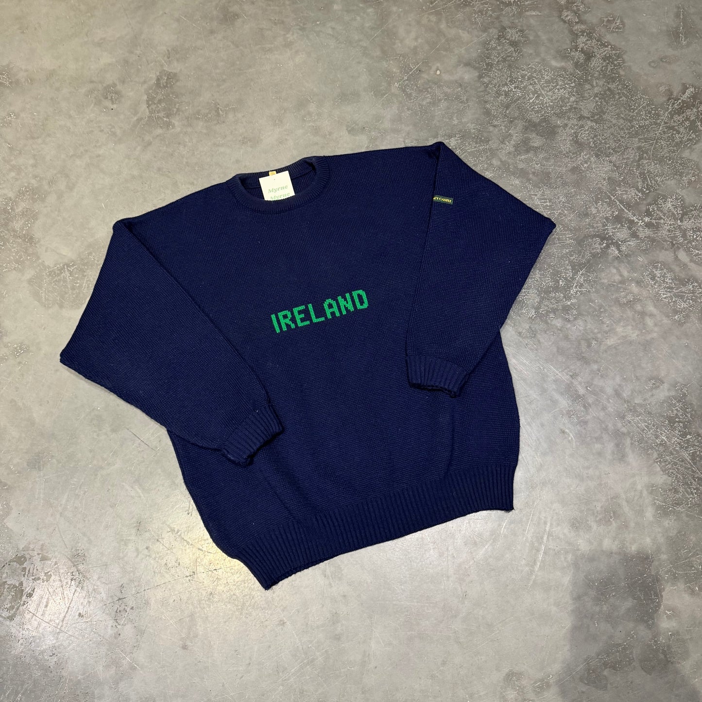 Vintage Navy Ireland Sweater Size XL