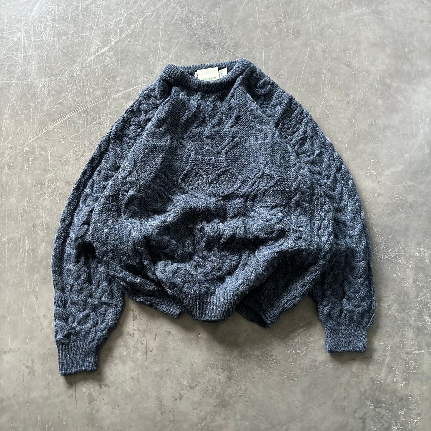 Vintage Claddagh Knit Geansaí Size XL