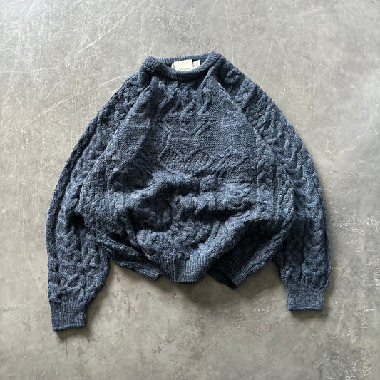 Vintage Claddagh Knit Geansaí Size XL