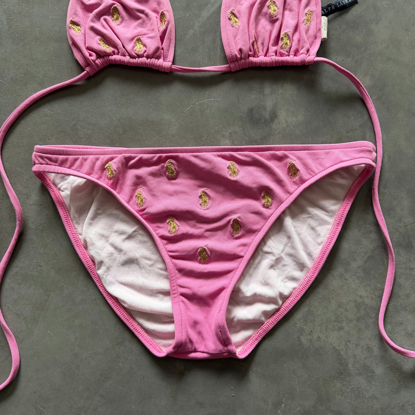Vintage Ralph Lauren Pony Bikini Size M/L