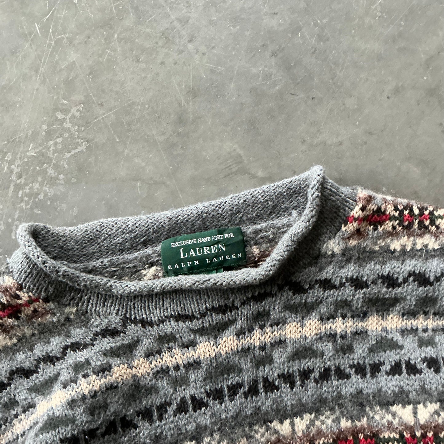 90's Ralph Lauren Hand Knit Sweater Size S