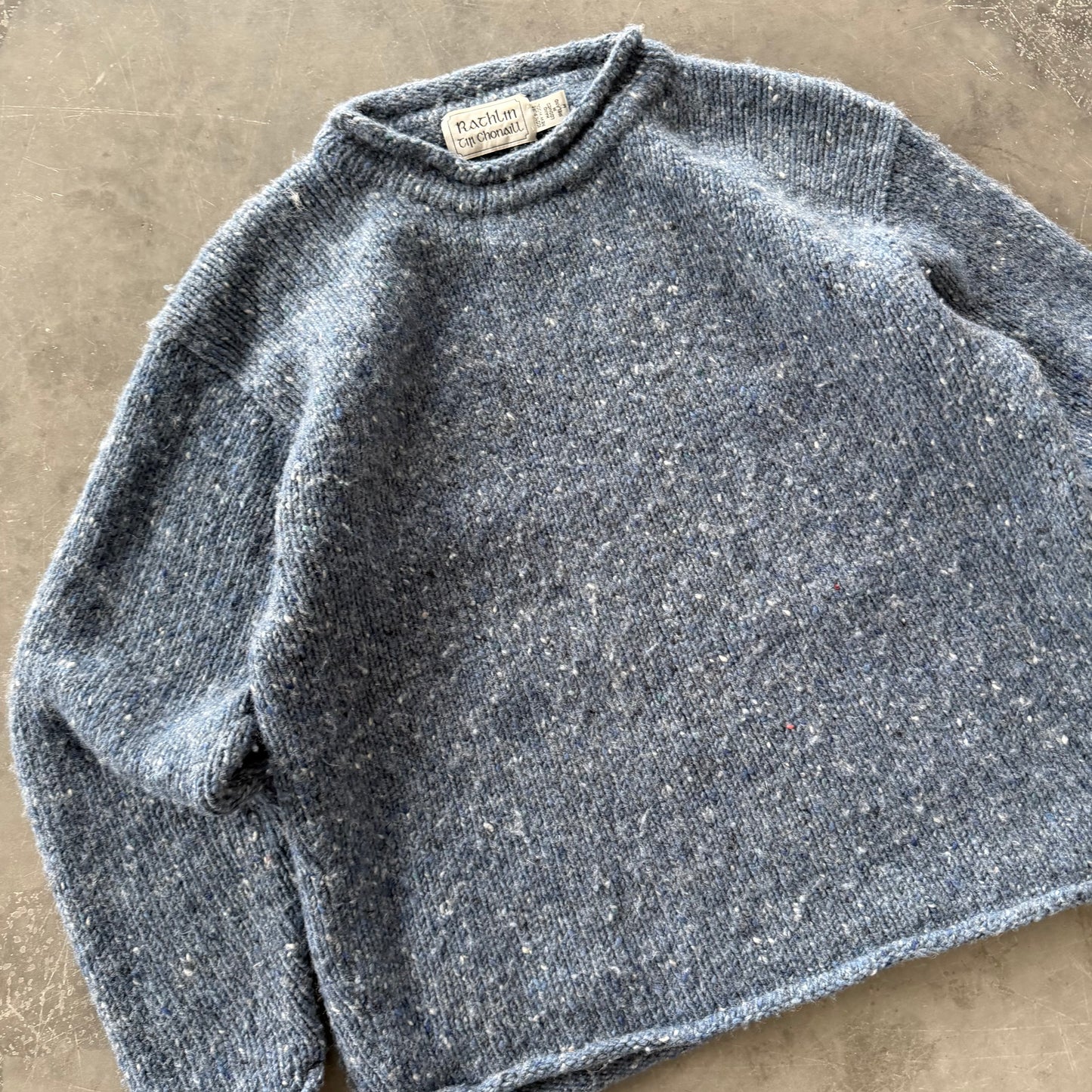 Vintage Irish Fisherman Wool Geansaí Size S/M
