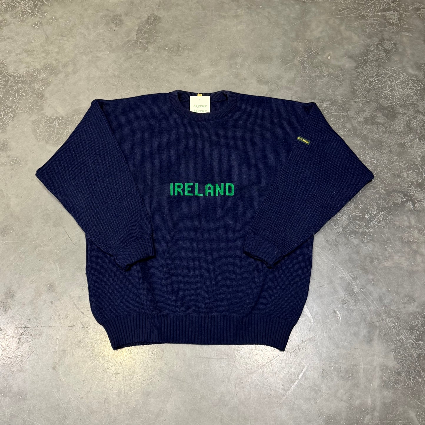 Vintage Navy Ireland Sweater Size XL
