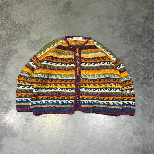 Vintage Irish Knit Cardigan Size M/L