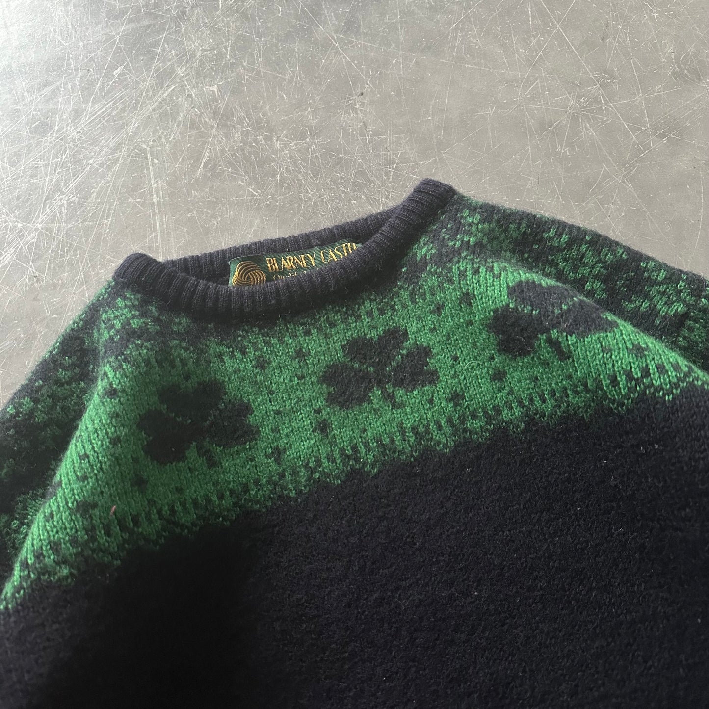 80's Vintage Shamrock Sweater Size XS/S