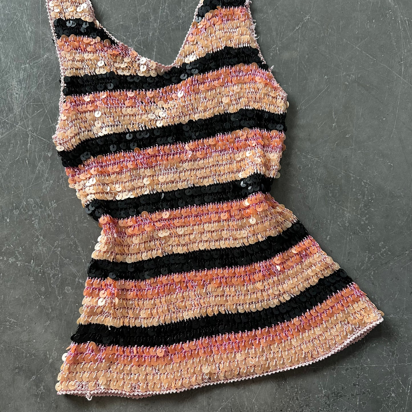 90's Vintage Sequin Tank Size M