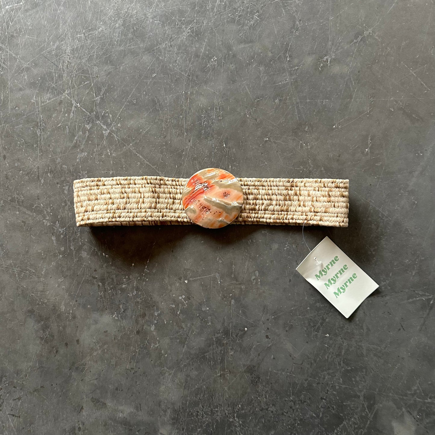 Vintage Woven Enamel Belt