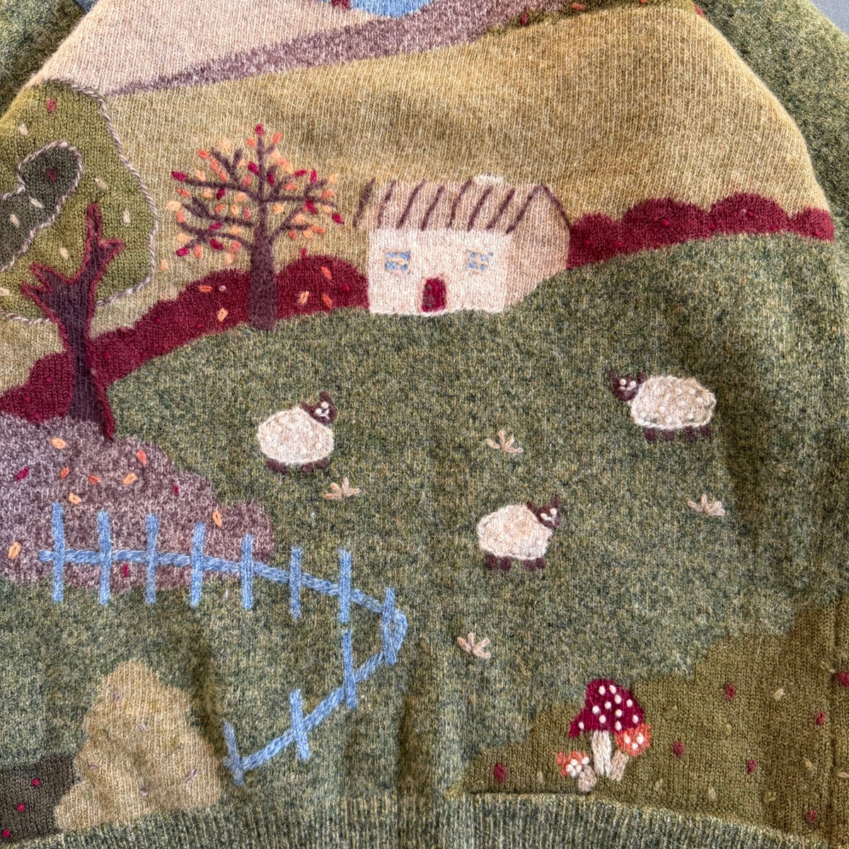 Vintage Pure Wool Sheep Geansaí Size Small