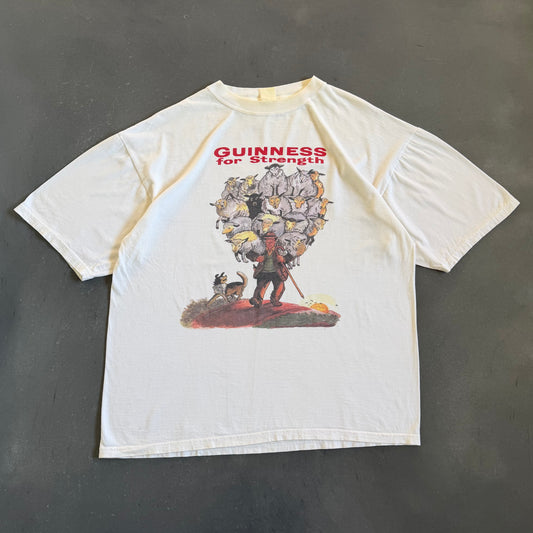 Rare 90's Vintage Guinness for Strength Tee Boxy L