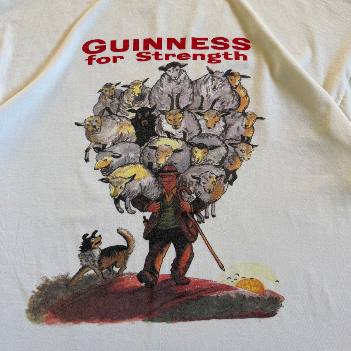 Rare 90's Vintage Guinness for Strength Tee Boxy L