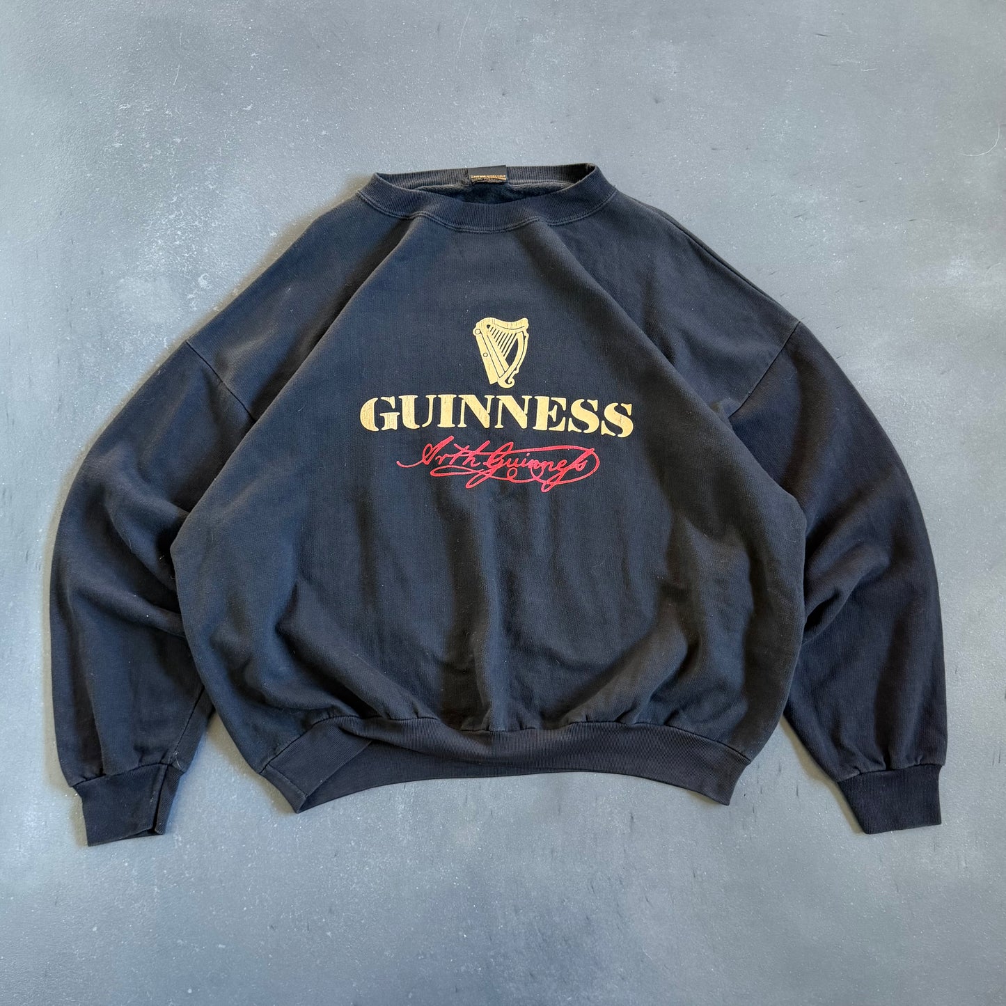 90's Vintage Guinness Sweatshirt Boxy Small